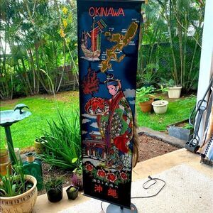 Okinawa Japan Felt Painting Wall Hanging